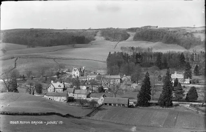 Framed Print : Aerial View of Egton Bridge Framed Print : Aerial View of Egton Bridge