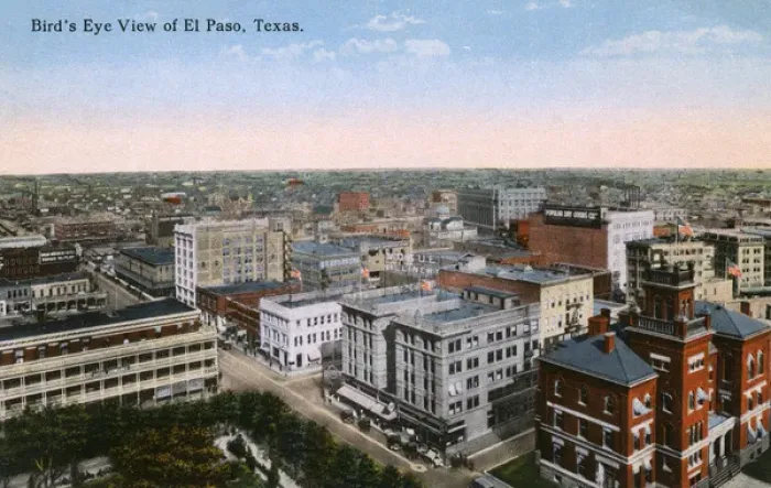 Framed Print : Aerial view of El Paso, Texas, USA Framed Print : Aerial view of El Paso, Texas, USA