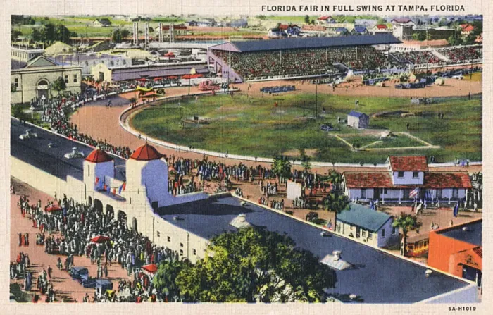 Framed Print : Aerial view of Florida Fair, Tampa, Florida, USA Framed Print : Aerial view of Florida Fair, Tampa, Florida, USA