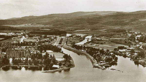 Aerial View of Fort Augustus, Scotland