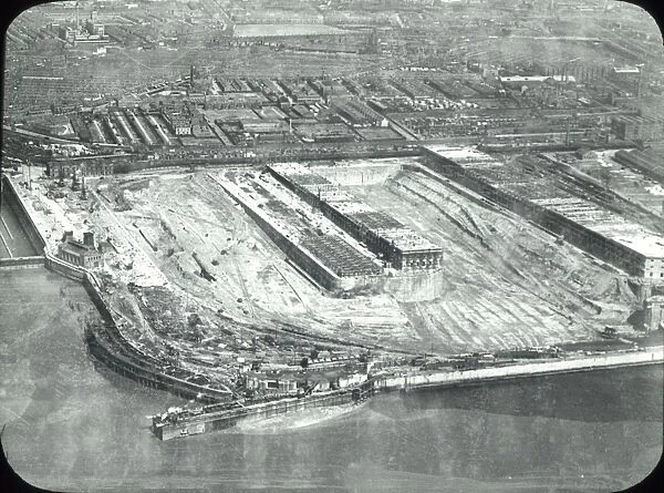 Aerial view of Gladstone Dock, Bootle