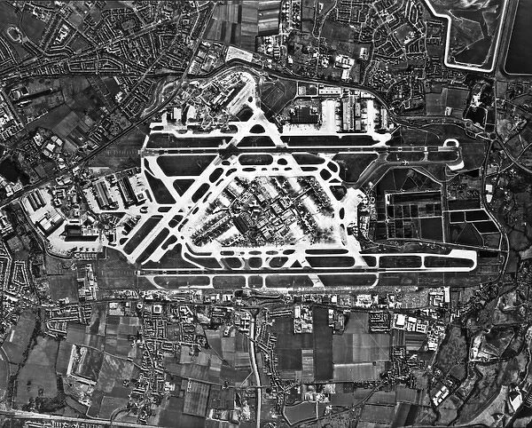 Aerial view of Heathrow Airport