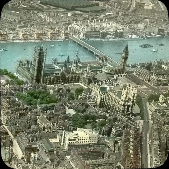 Framed Print : Aerial view of Houses of Parliament Framed Print : Aerial view of Houses of Parliament