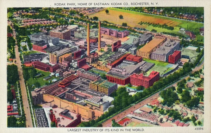 Framed Print : Aerial View of Kodak Park, home of Eastman Kodak Co Framed Print : Aerial View of Kodak Park, home of Eastman Kodak Co