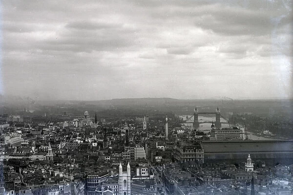An Aerial view over London