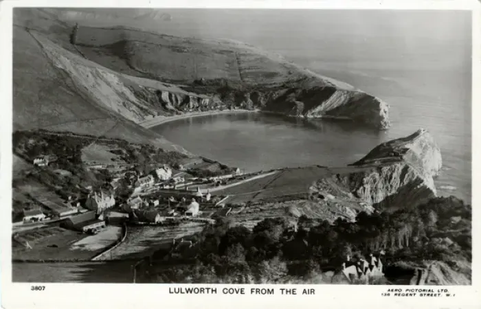 Framed Print : Aerial View, Lulworth Cove, Dorset Framed Print : Aerial View, Lulworth Cove, Dorset