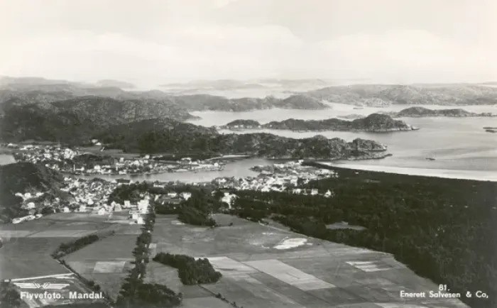 Framed Print : Aerial view of Mandal, Vest-Agder, Norway Framed Print : Aerial view of Mandal, Vest-Agder, Norway