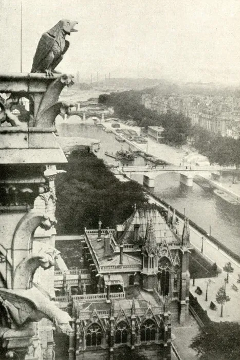 Framed Print : Aerial view from Notre Dame Cathedral, Paris, France Framed Print : Aerial view from Notre Dame Cathedral, Paris, France