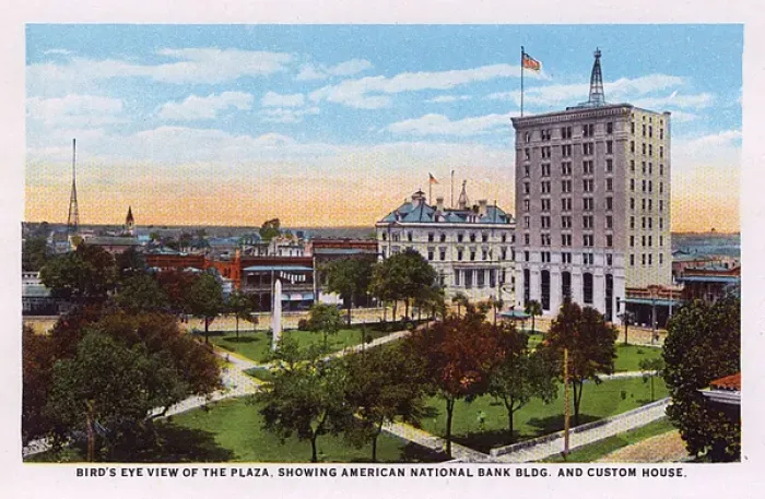 Framed Print : Aerial view of Plaza, Pensacola, Florida, USA Framed Print : Aerial view of Plaza, Pensacola, Florida, USA