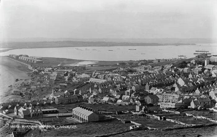 Framed Print : Aerial View of Portland Harbour Framed Print : Aerial View of Portland Harbour