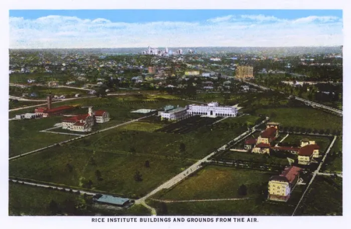 Framed Print : Aerial view, Rice Institute, Houston, Texas, USA Framed Print : Aerial view, Rice Institute, Houston, Texas, USA