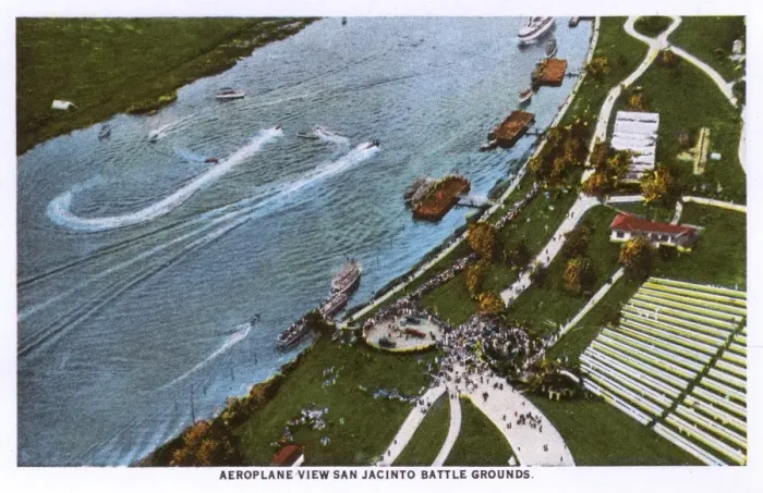 Framed Print : Aerial view, San Jacinto Battleground, Houston, Texas, USA Framed Print : Aerial view, San Jacinto Battleground, Houston, Texas, USA