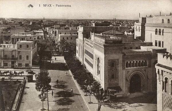 Aerial view of Sfax (Sifaks), Tunisia, North Africa