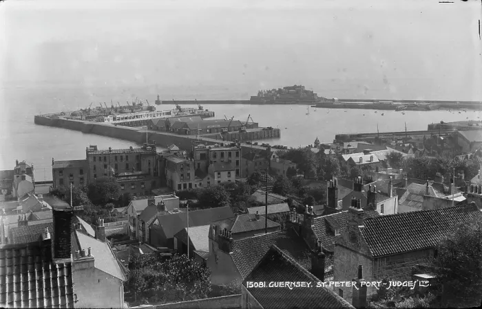 Framed Print : Aerial View of St. Peter Port, Guernsey Framed Print : Aerial View of St. Peter Port, Guernsey