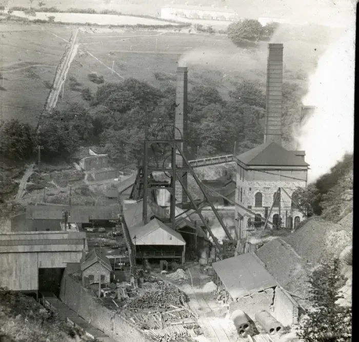 Framed Print : Aerial view, Tirpentwys Colliery, South Wales Framed Print : Aerial view, Tirpentwys Colliery, South Wales