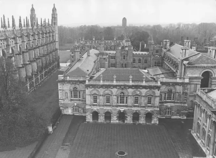 Framed Print : Aerial view, Trinity College, Cambridge University Framed Print : Aerial view, Trinity College, Cambridge University