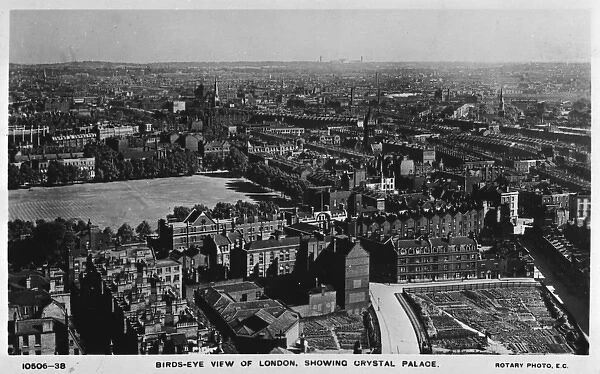 Aerial view from Victoria to Crystal Palace, London