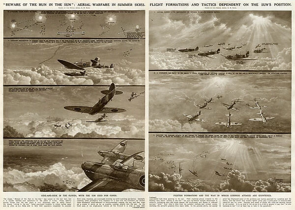 Aerial warfare in summer skies by G. H. Davis