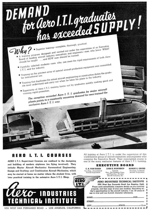 Framed Print : Aero Industries Technical Institute, Los Angeles Framed Print : Aero Industries Technical Institute, Los Angeles