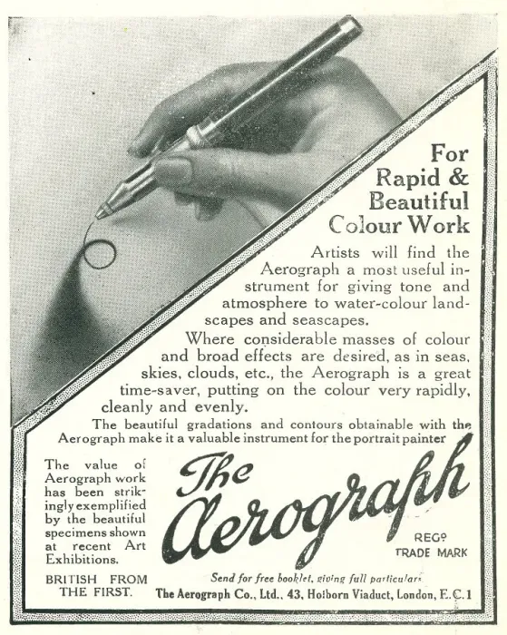 Framed Print : The Aerograph Advertisement Framed Print : The Aerograph Advertisement