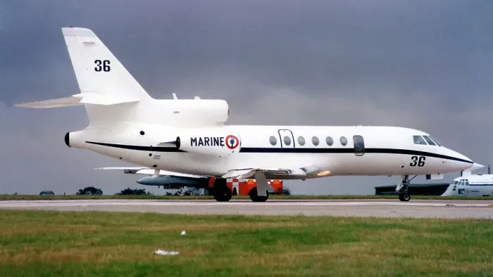 Framed Print : Aeronavale - Dassault Falcon 50M SURMAR 36 (msn 36), of 24 Flottille, at RAF Cottesmore for the Royal International Air Tattoo on 23 June 2000. (Aeronavale - Aeronautique Navale Francaise - French Naval Aviation) Date: 2000 Framed Print : Aeronavale - Dassault Falcon 50M SURMAR 36 (msn 36), of 24 Flottille, at RAF Cottesmore for the Royal International Air Tattoo on 23 June 2000. (Aeronavale - Aeronautique Navale Francaise - French Naval Aviation) Date: 2000