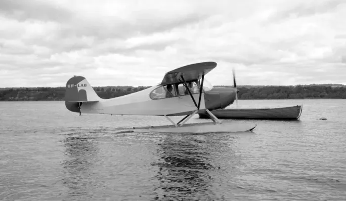 Framed Print : Aeronca Champion Floatplane CF-LAB Framed Print : Aeronca Champion Floatplane CF-LAB