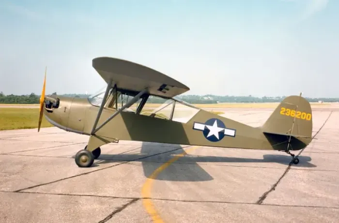 Framed Print : Aeronca L-3B - an agile and light handyman used to spot Framed Print : Aeronca L-3B - an agile and light handyman used to spot