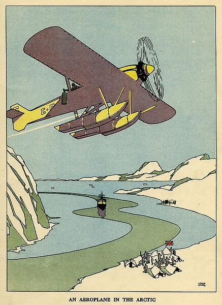 An aeroplane in the Arctic