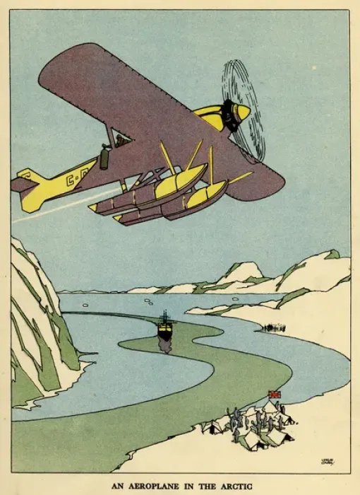 Framed Print : An aeroplane in the Arctic Framed Print : An aeroplane in the Arctic