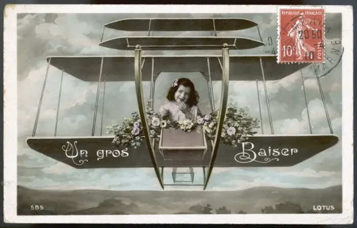 Framed Print : Aeroplane Postcard Framed Print : Aeroplane Postcard