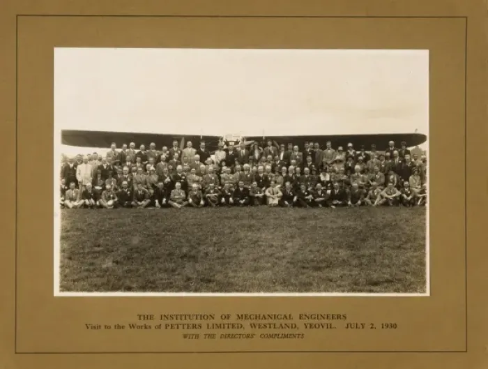 Framed Print : Aeroplane at works of Petters Ltd
