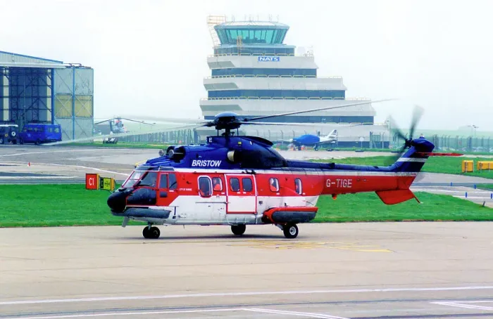 Framed Print : Aerospatiale AS332L Super Puma G-TIGE Framed Print : Aerospatiale AS332L Super Puma G-TIGE