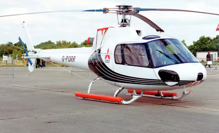 Framed Print : Aerospatiale AS350B Ecureuil G-PORR Framed Print : Aerospatiale AS350B Ecureuil G-PORR