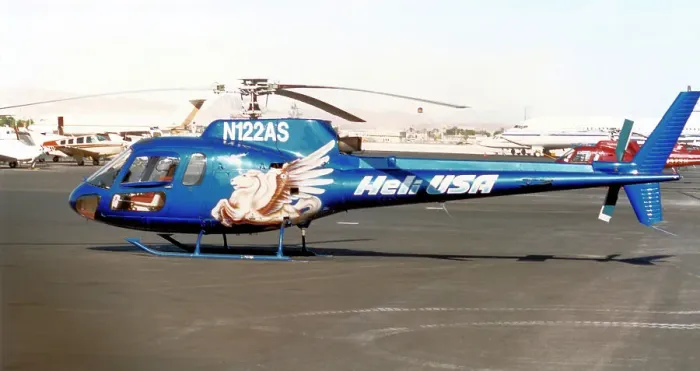 Framed Print : Aerospatiale AS350B Squirrel N122AS Framed Print : Aerospatiale AS350B Squirrel N122AS