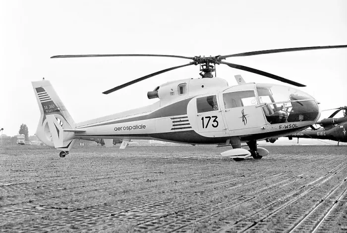 Framed Print : Aerospatiale SA. 360 Dauphin F-WSQL Framed Print : Aerospatiale SA. 360 Dauphin F-WSQL