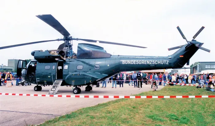 Framed Print : Aerospatiale SA330G Puma D-HAXD Framed Print : Aerospatiale SA330G Puma D-HAXD
