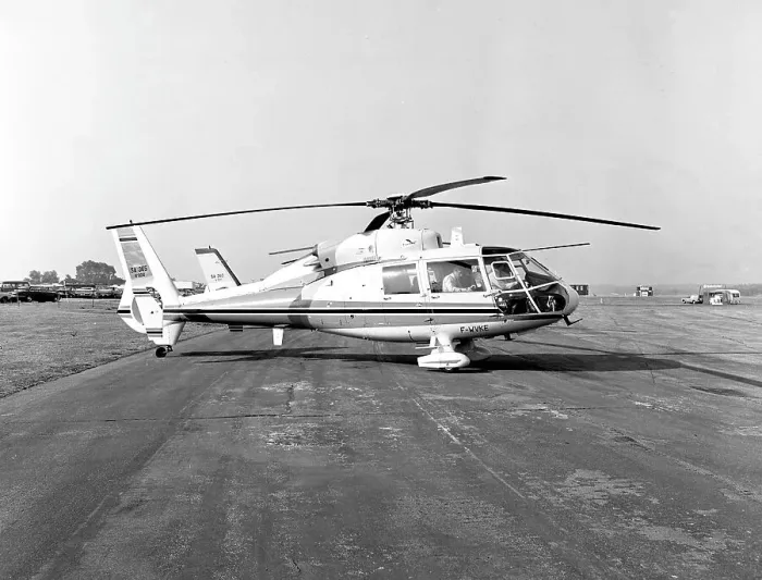 Framed Print : Aerospatiale SA365M Dauphin 2 F-WVKE Framed Print : Aerospatiale SA365M Dauphin 2 F-WVKE