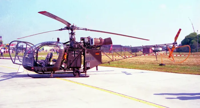 Framed Print : Aerospatiale SE. 3130 Alouette II 75+11 Framed Print : Aerospatiale SE. 3130 Alouette II 75+11