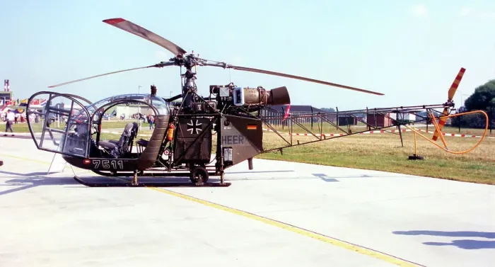 Framed Print : Aerospatiale SE. 3130 Alouette II 75+11 Framed Print : Aerospatiale SE. 3130 Alouette II 75+11