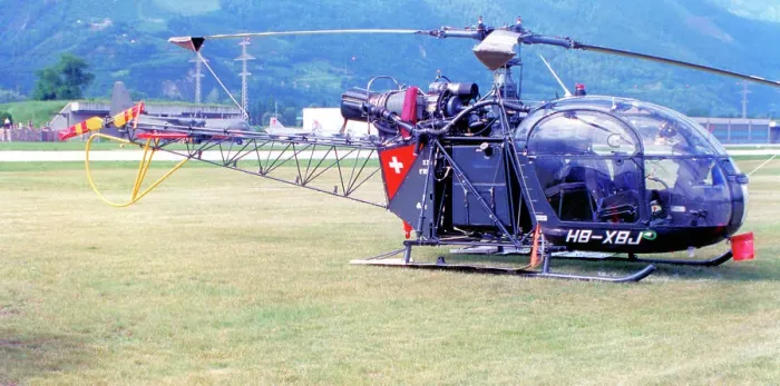 Framed Print : Aerospatiale SE3130 Alouette II HB-XBJ Framed Print : Aerospatiale SE3130 Alouette II HB-XBJ