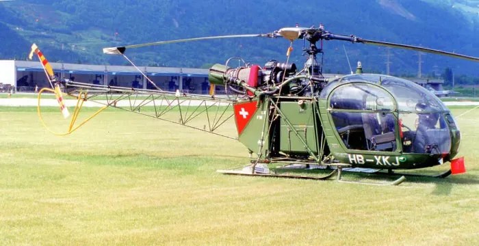 Framed Print : Aerospatiale SE3130 Alouette II HB-XKJ Framed Print : Aerospatiale SE3130 Alouette II HB-XKJ