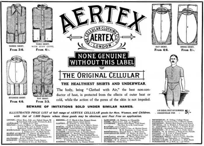 Framed Print : Aertex advertisement, 1906 Framed Print : Aertex advertisement, 1906