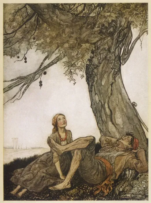 Framed Print : Aesop / Travellers, Tree Framed Print : Aesop / Travellers, Tree