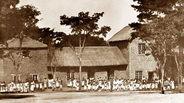 Framed Print : Africa Blantyre School pre-1900 Framed Print : Africa Blantyre School pre-1900