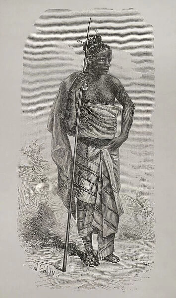 Africa. Congo. Man of the Bateke tribe (High Alima)
