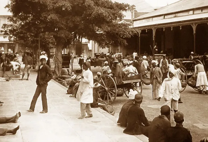 Framed Print : Africa Durban Fruit Market pre-1900 Framed Print : Africa Durban Fruit Market pre-1900
