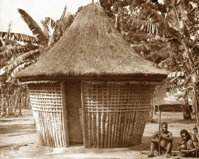Framed Print : Africa Lake Nyasa Chief's house pre-1900 Framed Print : Africa Lake Nyasa Chief's house pre-1900