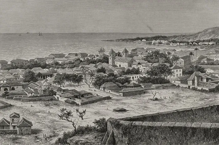Framed Print : Africa. Loanda. San Pablo de Loanda. Panorama of the port Framed Print : Africa. Loanda. San Pablo de Loanda. Panorama of the port
