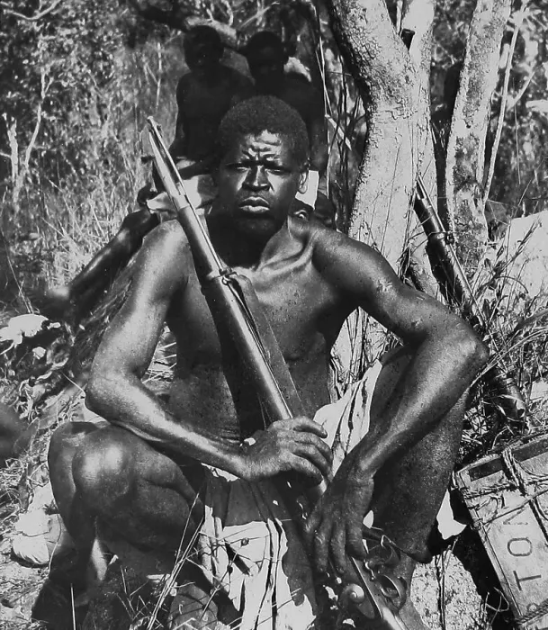 Framed Print : Africa - Mleso, Head of Tonga carriers - pre-1900 Framed Print : Africa - Mleso, Head of Tonga carriers - pre-1900