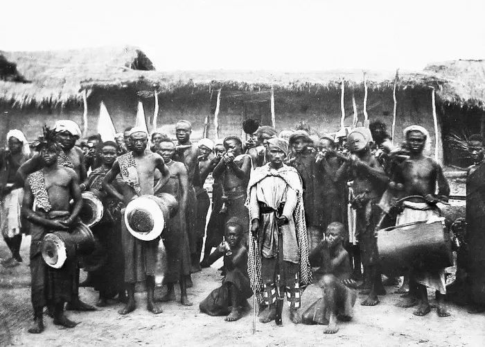 Framed Print : Africa Ngoni Ruga-Ruga mercenaries after a raid pre-1900 Framed Print : Africa Ngoni Ruga-Ruga mercenaries after a raid pre-1900